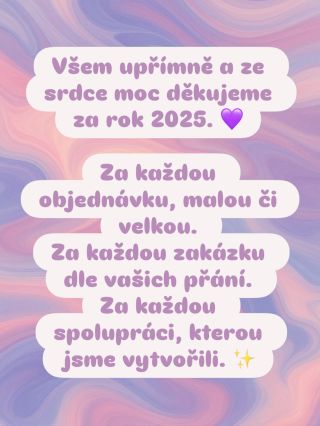 Děkujeme. 💜